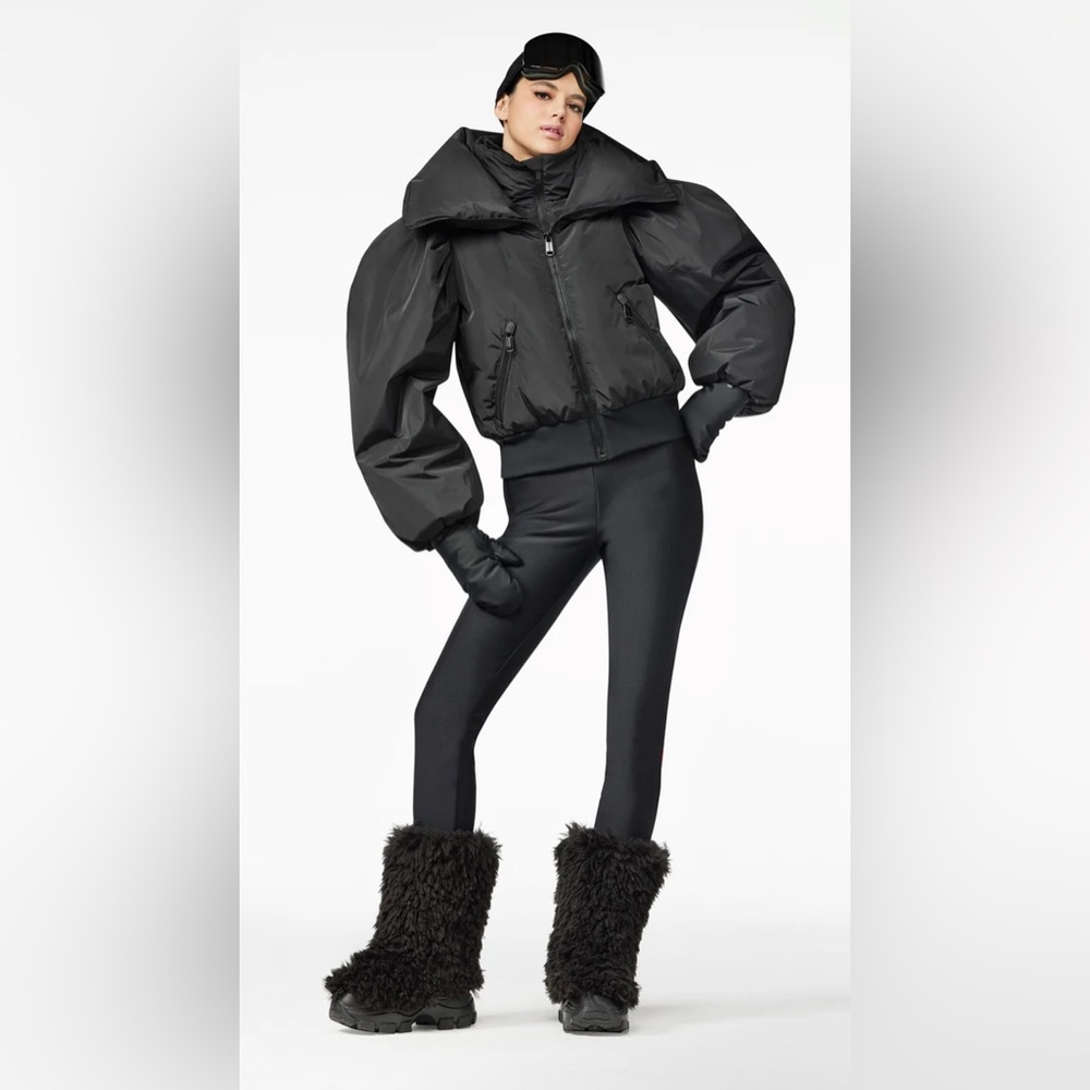 $929 MRSP | Goldbergh - Vava Couture Ski Jacket | Black | NWT | US 8
